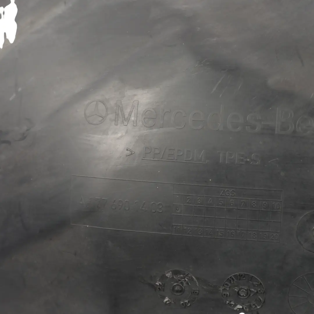 Mercedes W177 Wheel Arch Front Right O/S Housing Cover Guard - SKU A1776901403-1 - Part number A1776901403