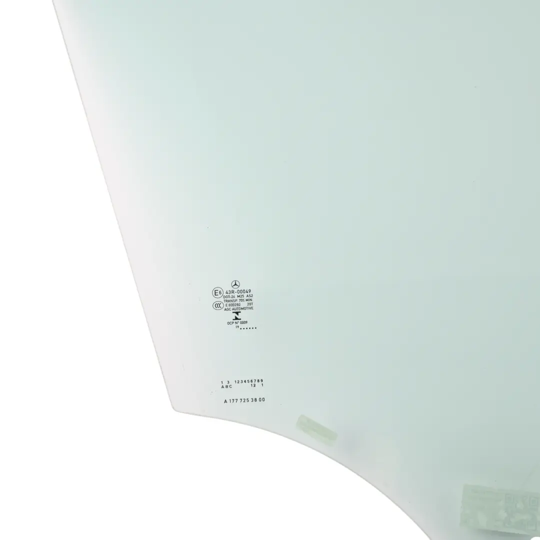 Mercedes W177 Front Door Side Window Glass Glazing AS2 Right O/S - SKU A1777253800 - Part number A1777253800