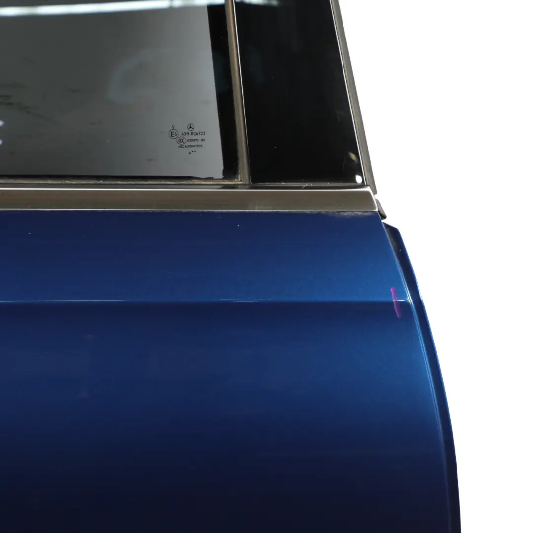 Door Rear Right O/S A-Class Spectral Blue Metallic - 970 to Mercedes W177 with Part number A1777301400 Mercedes W177 Door Rear Right O/S A-Class Spectral Blue Metallic - 970 - SKU A1777301400-SPEC - Part number A1777301400