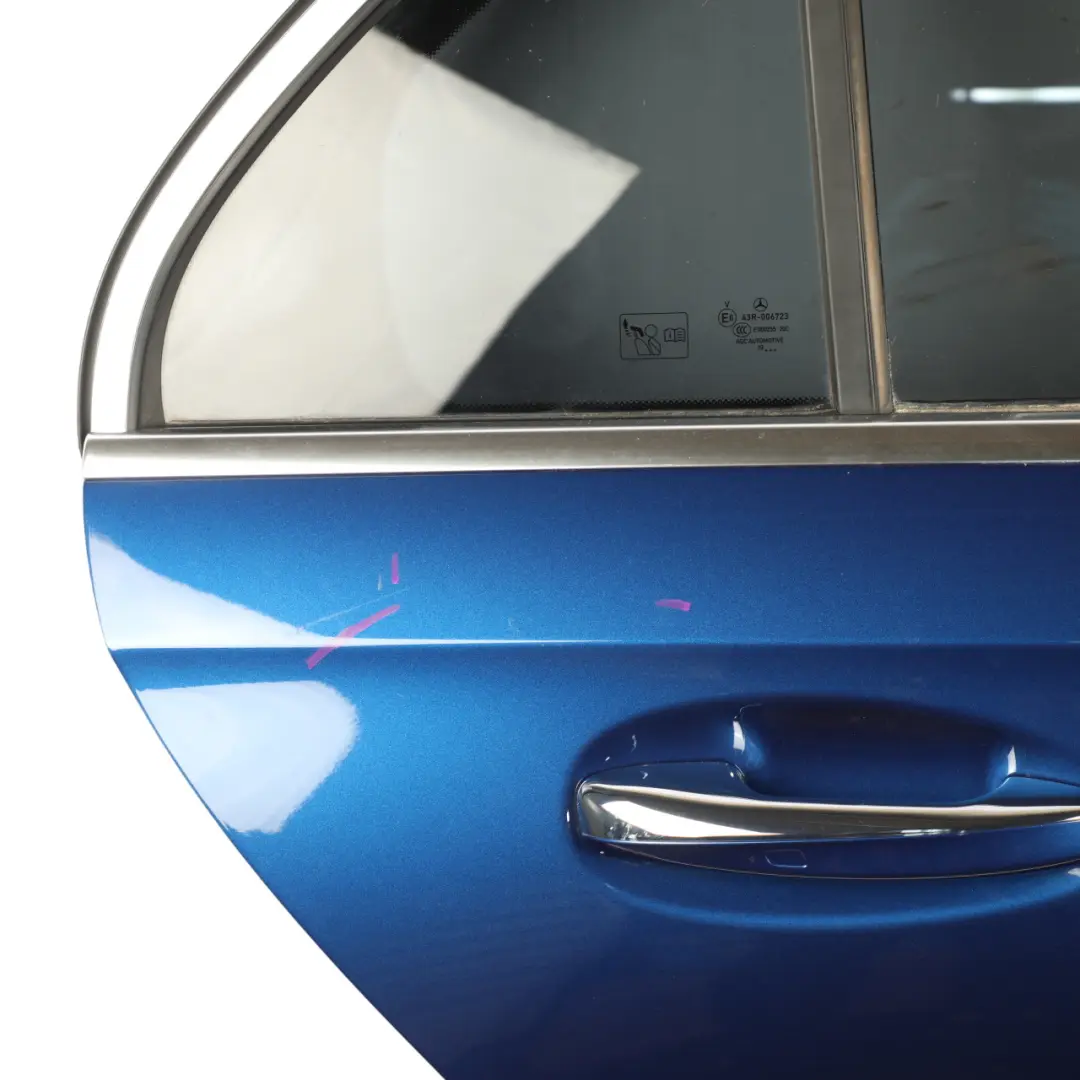 Door Rear Right O/S A-Class Spectral Blue Metallic - 970 to Mercedes W177 with Part number A1777301400 Mercedes W177 Door Rear Right O/S A-Class Spectral Blue Metallic - 970 - SKU A1777301400-SPEC - Part number A1777301400