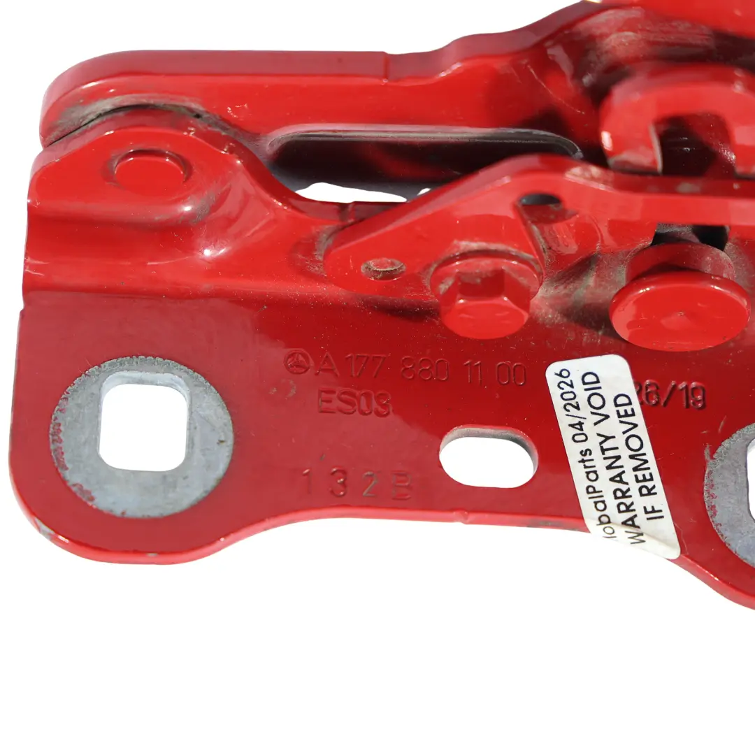 Motorhaube Scharnier Vorne Links Jupiter Rot für Mercedes W164 mit Teilenummer A1778801100 Mercedes W164 Motorhaube Scharnier Vorne Links Jupiter Rot - SKU A1778801100-JUR - Teilenummer A1778801100