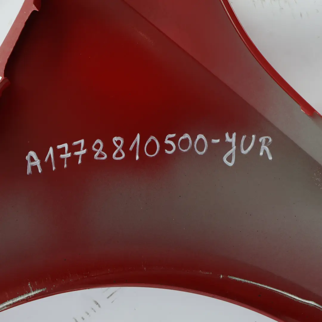 Wing Fender Panel Front Left N/S Trim Cover Jupiter Red - 589 to Mercedes W177 with Part number A1778810500 Mercedes W177 Wing Fender Panel Front Left N/S Trim Cover Jupiter Red - 589 - SKU A1778810500-JUR - Part number A1778810500