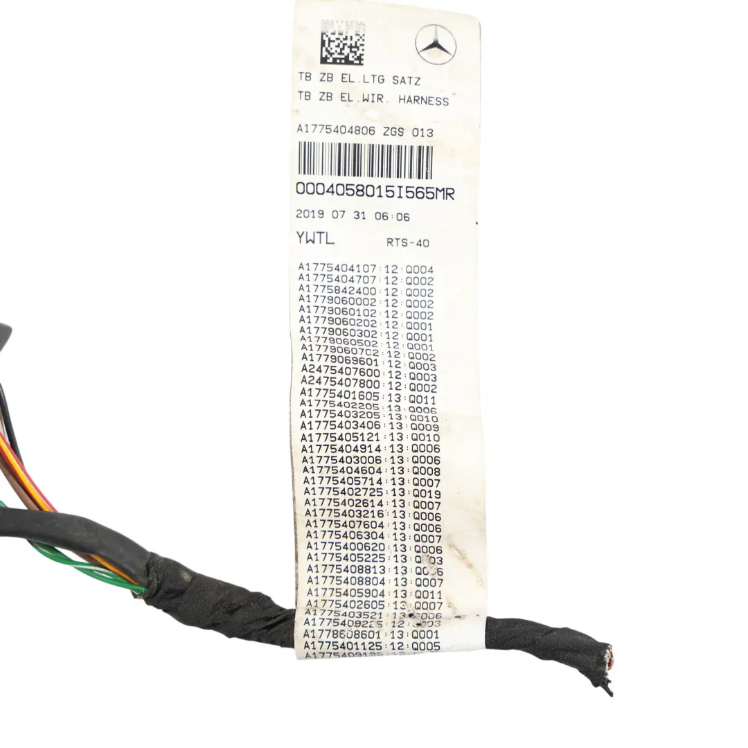 Mercedes W177 Faro LED Cablaggio Sinistro - SKU A1779064903-2 - Numero di parte A1779064903