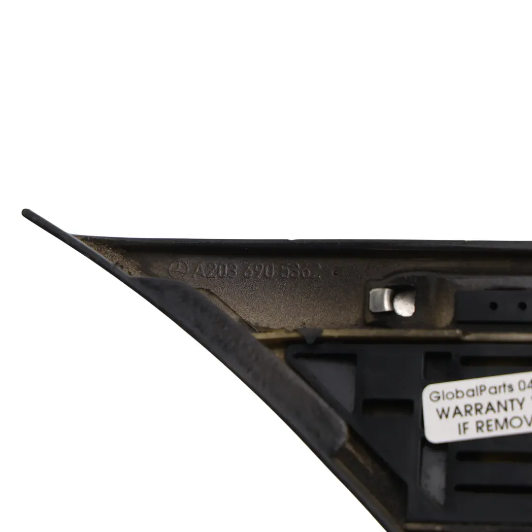 Mercedes W203 Listwa Ozdobna Błotnika Lewy Tył Obsydian Black - 197 - SKU A2036905362-OB - Numer Części A2036905362