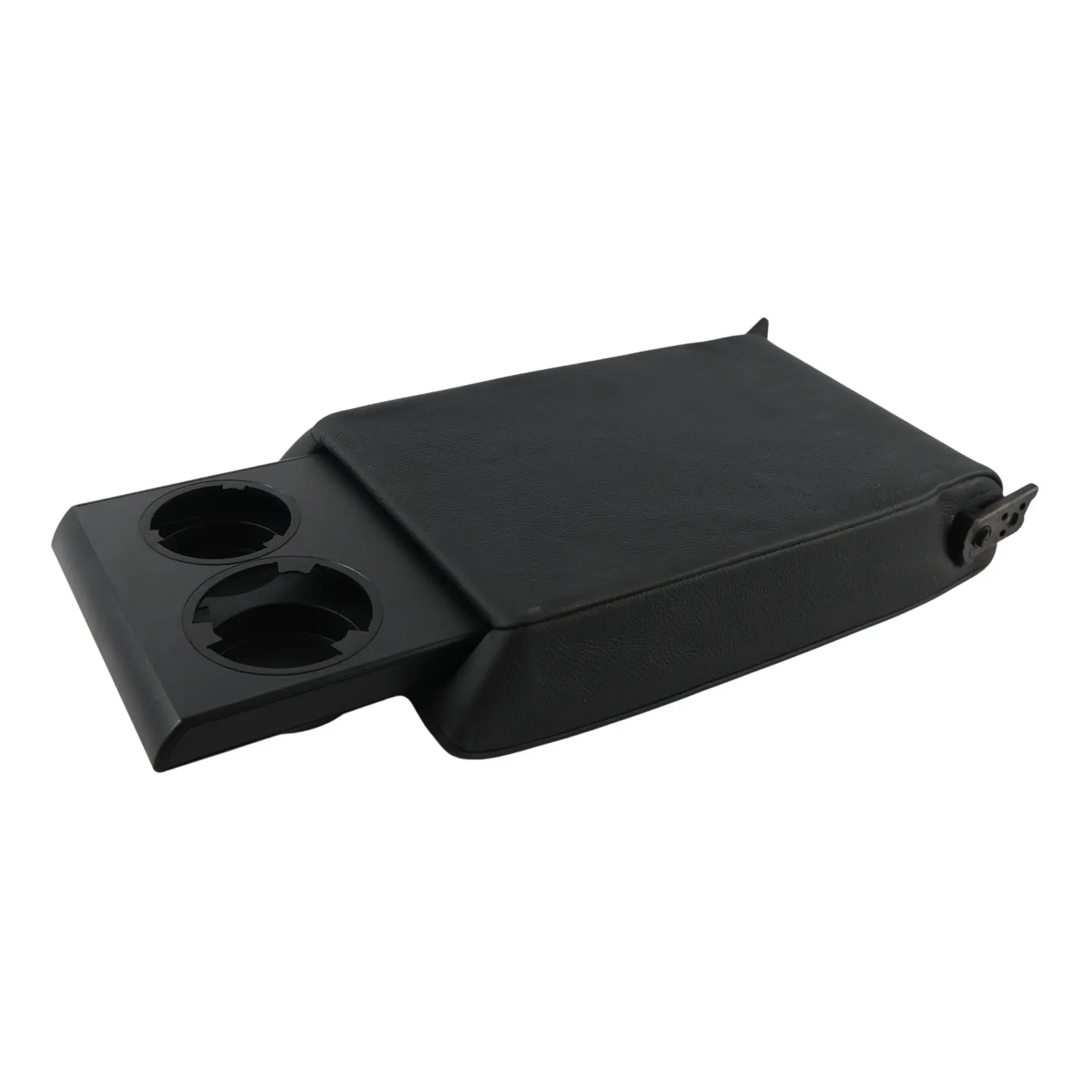 Mercedes W203 Reposabrazos Asiento Trasero Portavasos Cuero Negro A2039701630