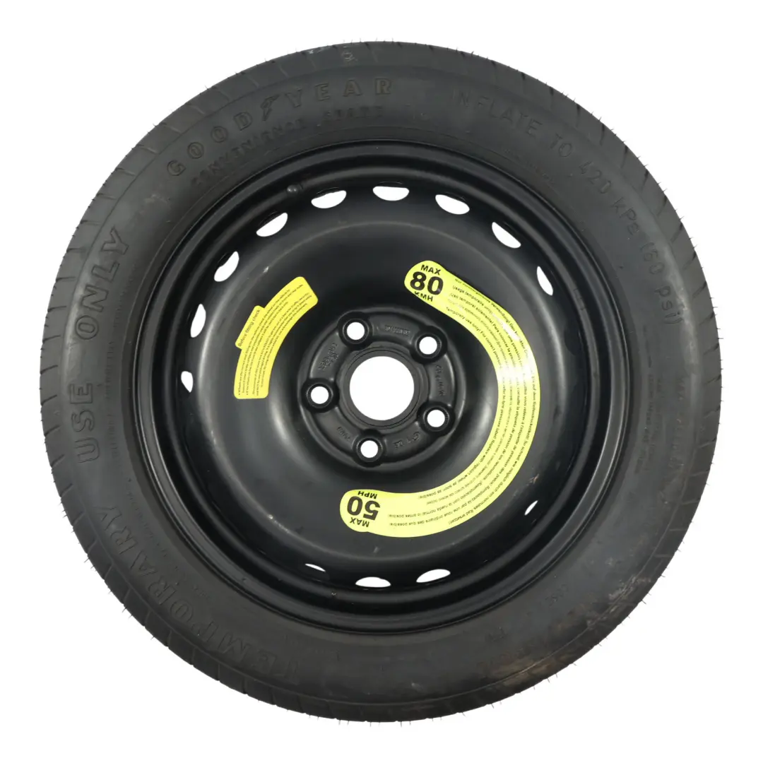 Koło Zapasowe Stalowe Goodyear 125/85 do Mercedes S204 W204 C207 o numerze A2044000302 Mercedes S204 W204 C207 Koło Zapasowe Stalowe Goodyear 125/85 - SKU A2044000302-5 - Numer Części A2044000302