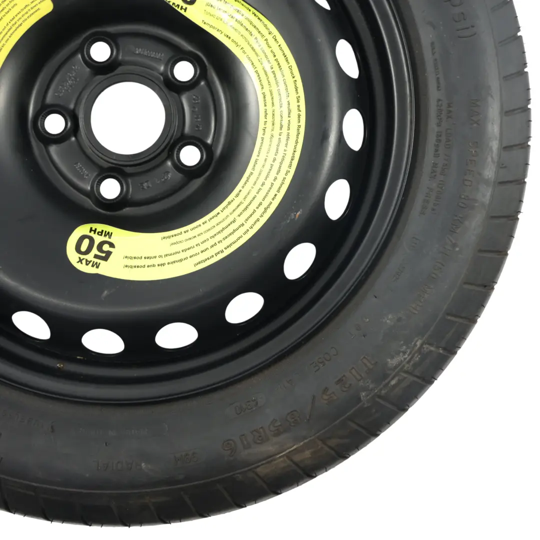 Mercedes S204 W204 C207 Ruota Scorta Acciaio Goodyear 125/85 - SKU A2044000302-5 - Numero di parte A2044000302