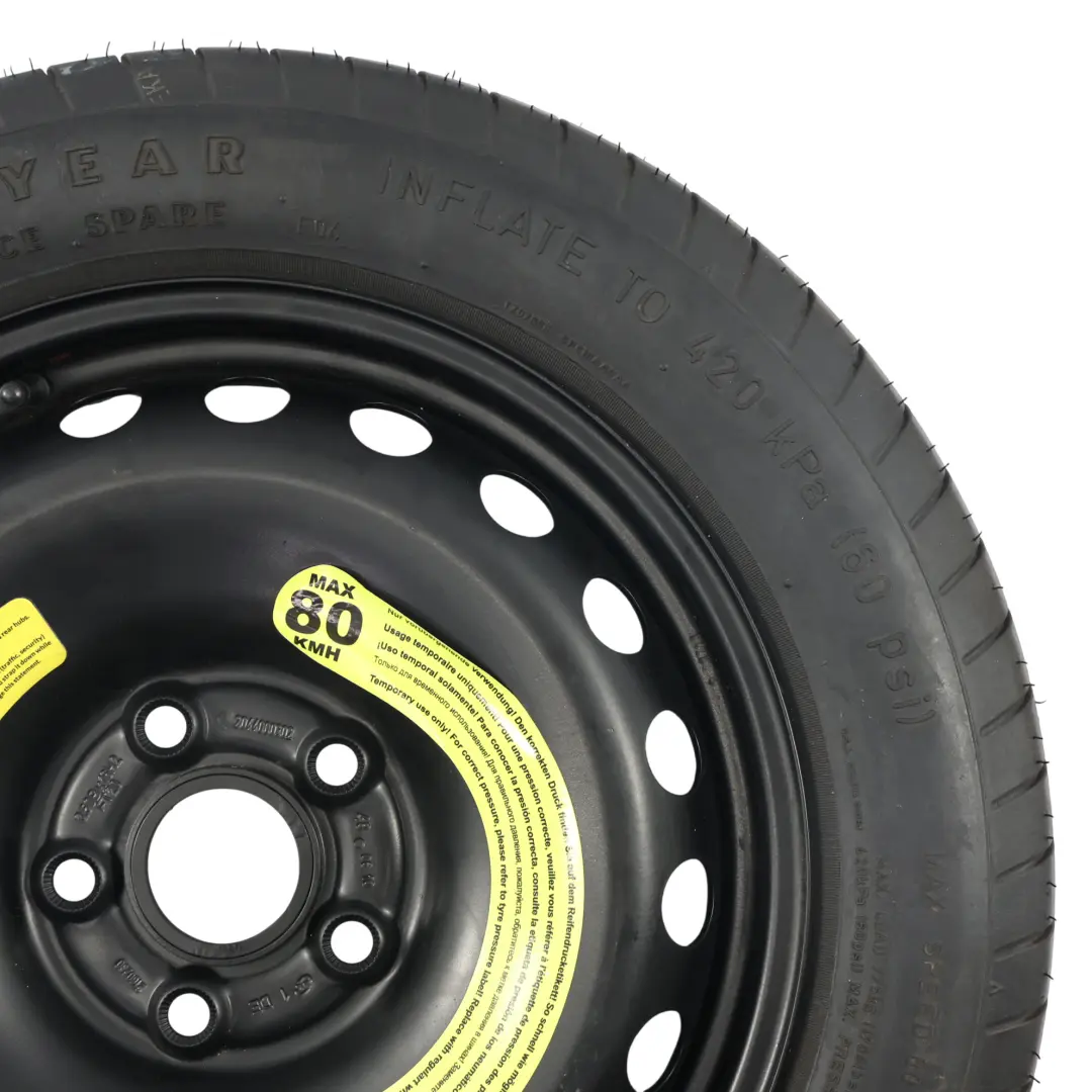 Mercedes S204 W204 C207 Ersatzrad Stahl Reifen Goodyear 125/85 - SKU A2044000302-5 - Teilenummer A2044000302