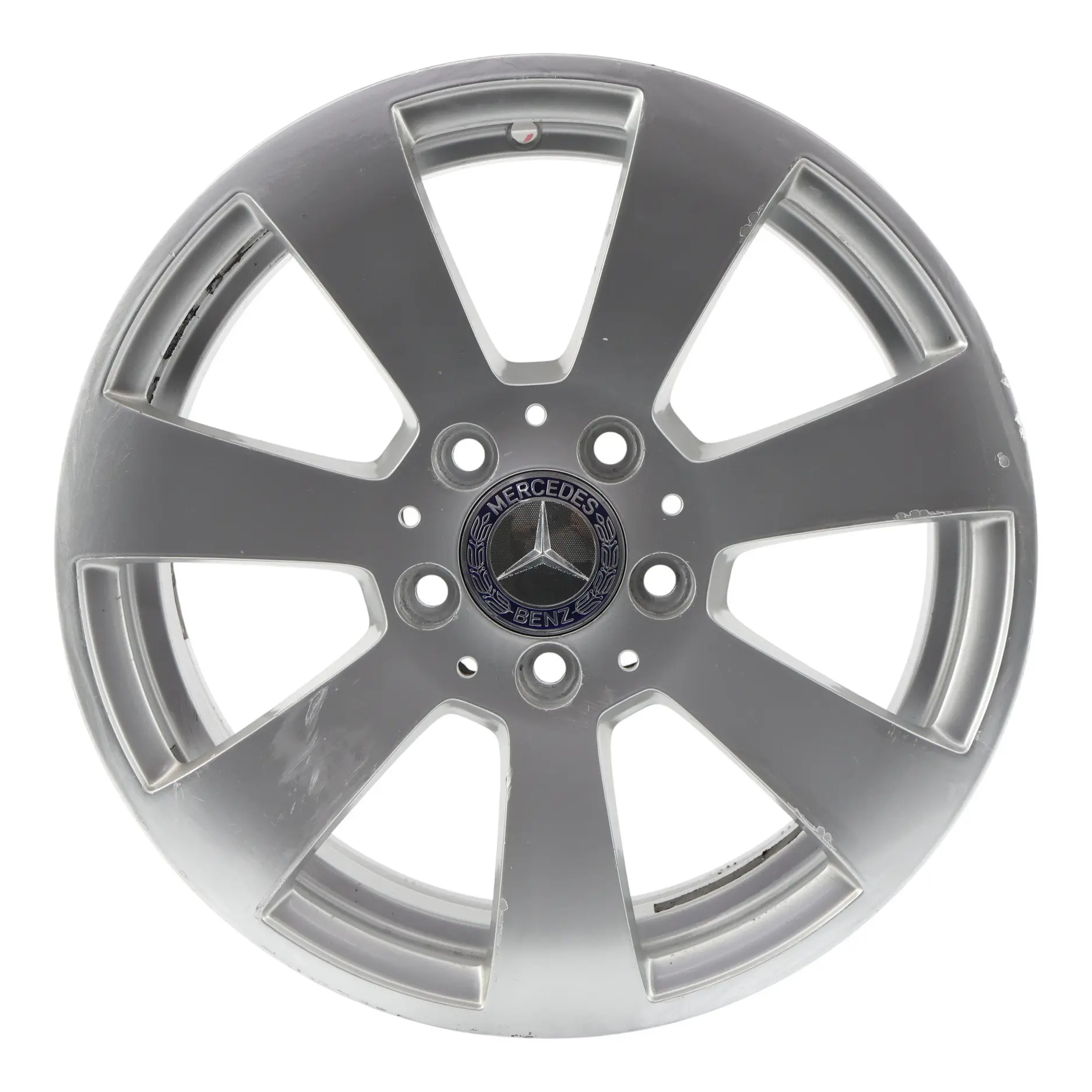 Mercedes W204 Cerchio in lega argento 7 razze 16" 6J ET:39 A2044011002