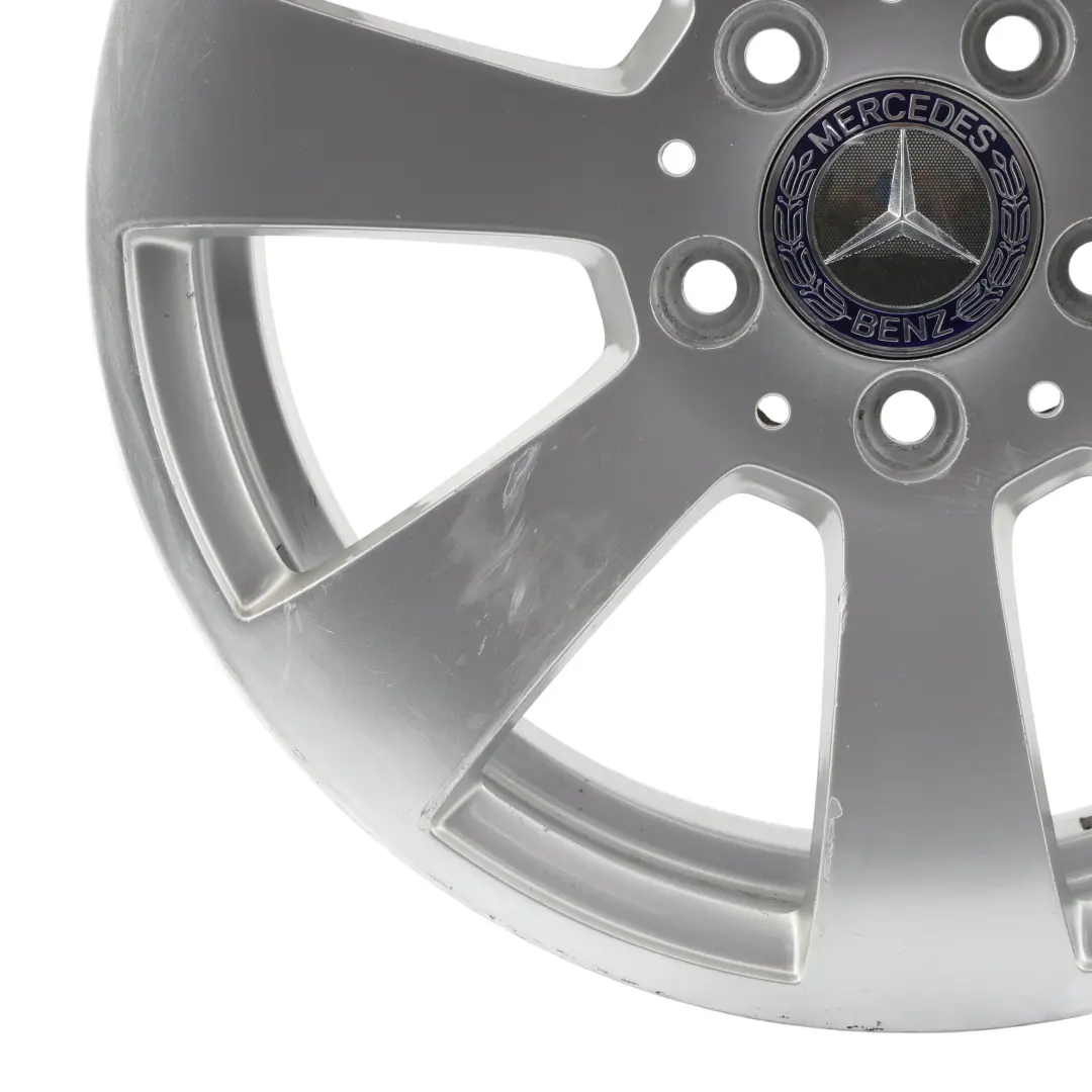 Mercedes W204 Cerchio in lega argento 7 razze 16" 6J ET:39 - SKU A2044011002-1 - Numero di parte A2044011002