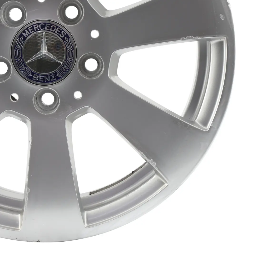 Mercedes W204 Cerchio in lega argento 7 razze 16" 6J ET:39 - SKU A2044011002-1 - Numero di parte A2044011002