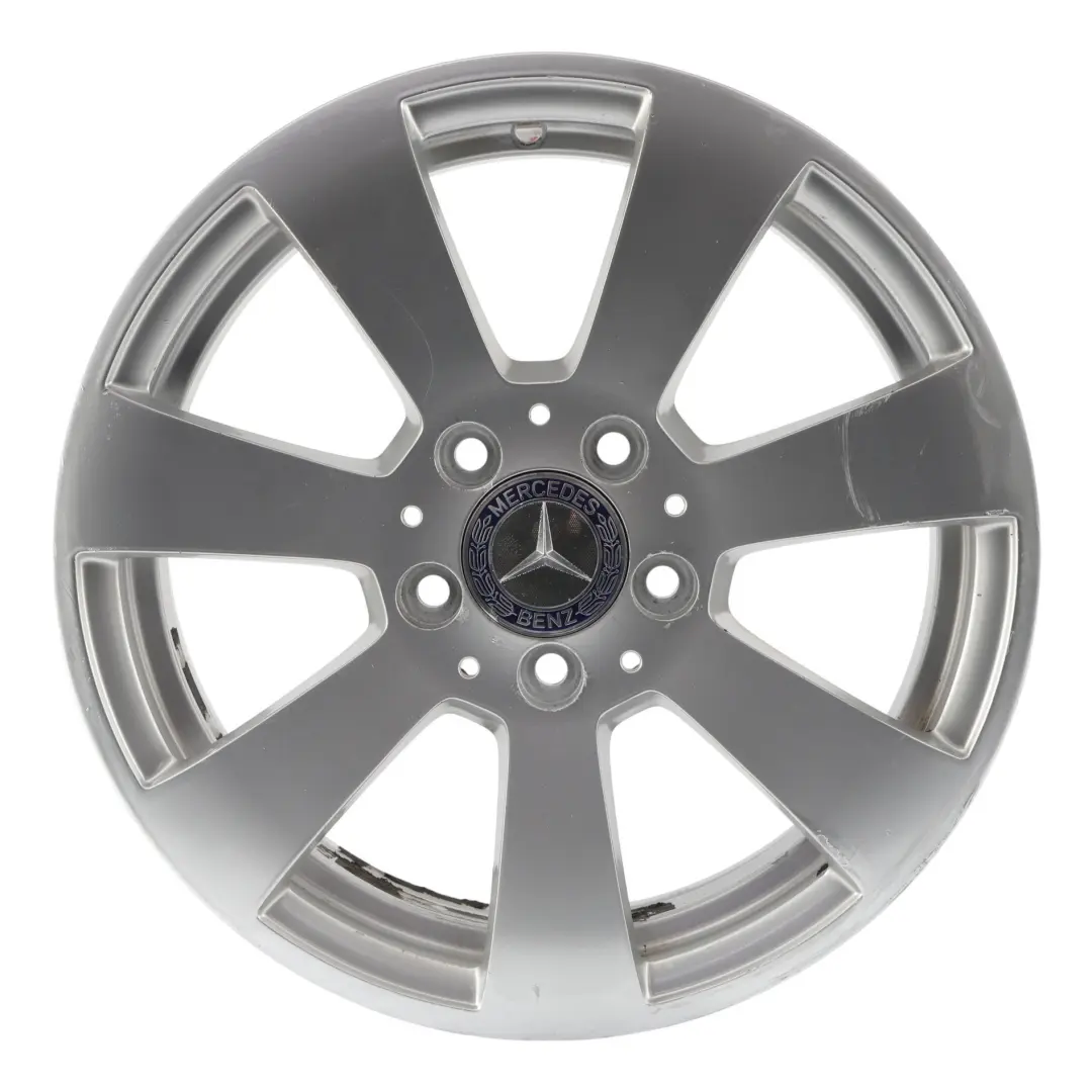 Alloy Wheel Rim 7 Spoke 16" 6J ET:39 to Mercedes W204 Silver with Part number A2044011002 Mercedes W204 Silver Alloy Wheel Rim 7 Spoke 16" 6J ET:39 - SKU A2044011002-3 - Part number A2044011002