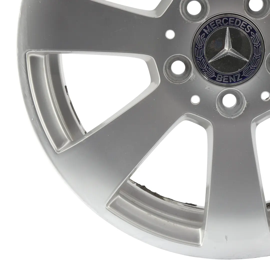 Mercedes W204 Silver Alloy Wheel Rim 7 Spoke 16" 6J ET:39 - SKU A2044011002-3 - Part number A2044011002