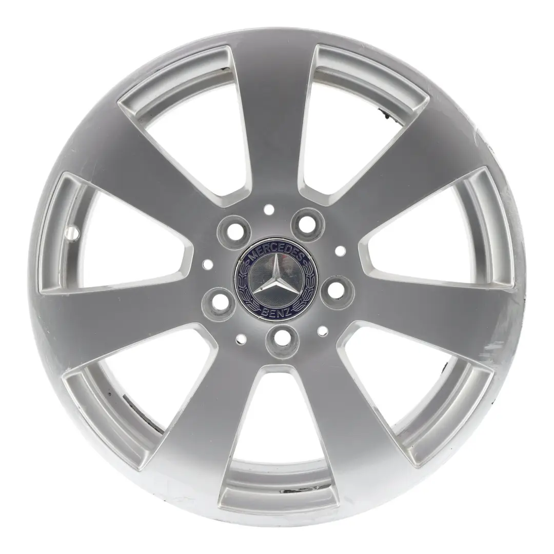 Alloy Wheel Rim 7 Spoke 16" 6J ET:39 to Mercedes W204 Silver with Part number A2044011002 Mercedes W204 Silver Alloy Wheel Rim 7 Spoke 16" 6J ET:39 - SKU A2044011002-4 - Part number A2044011002