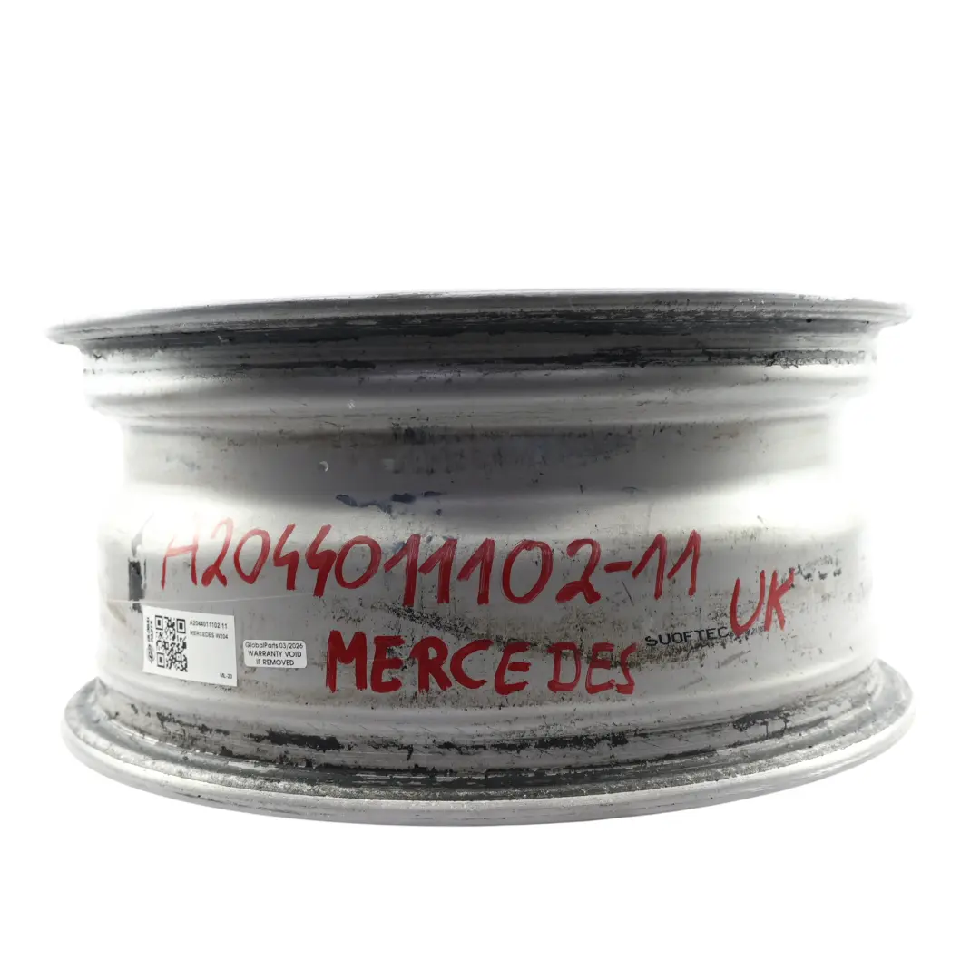 Mercedes W204 Alloy Rim 7 Hole Wheel 16" ET:43 7J Silver - SKU A2044011102-11 - Part number A2044011102