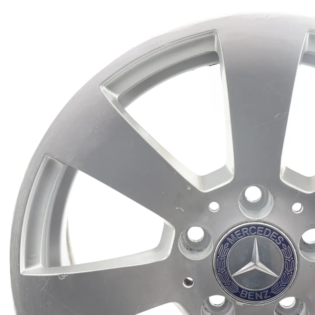Mercedes W204 Argento 7 Fori Cerchio In Lega 16" ET:43 7J - SKU A2044011102-2 - Numero di parte A2044011102
