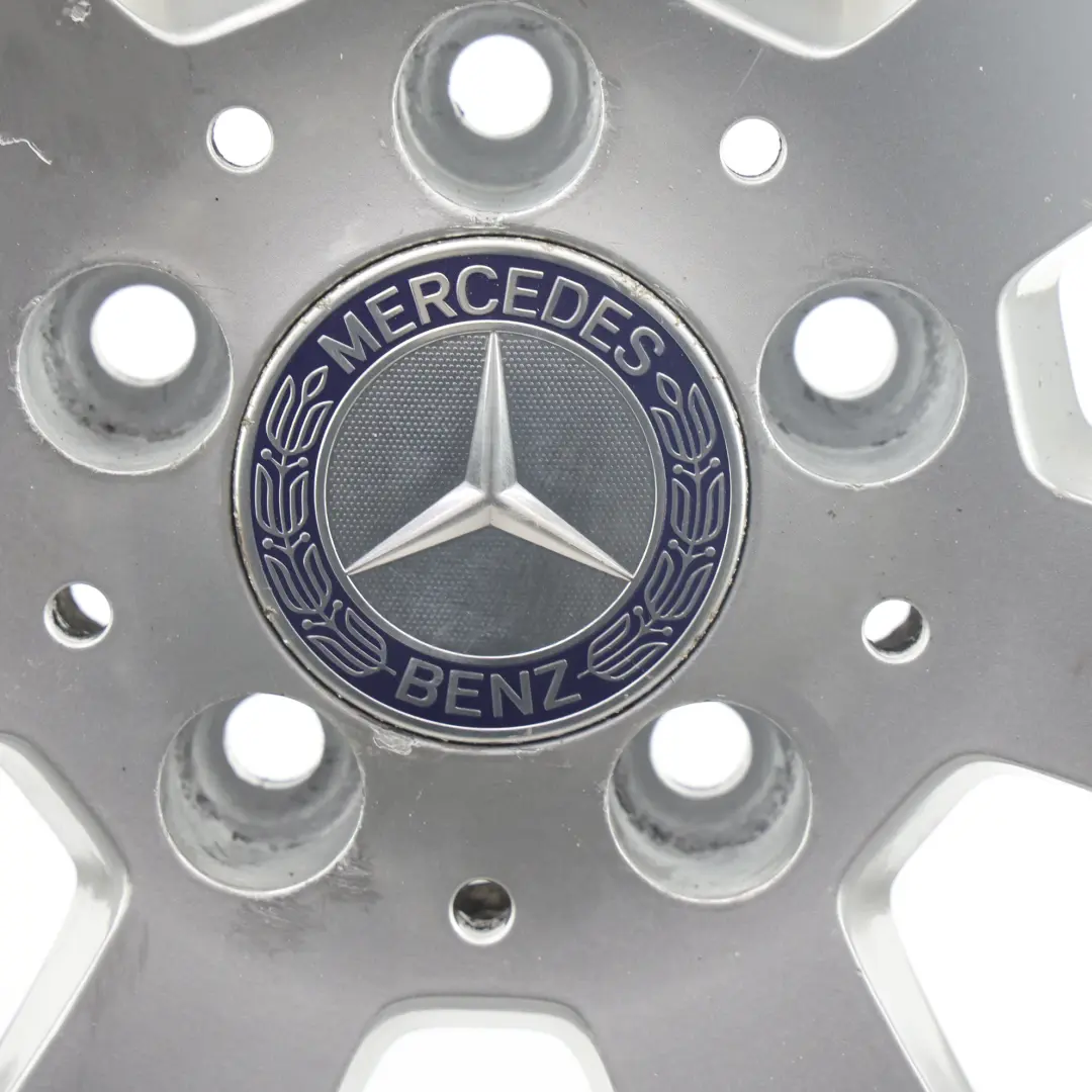 Mercedes W204 Argento 7 Fori Cerchio In Lega 16" ET:43 7J - SKU A2044011102-2 - Numero di parte A2044011102