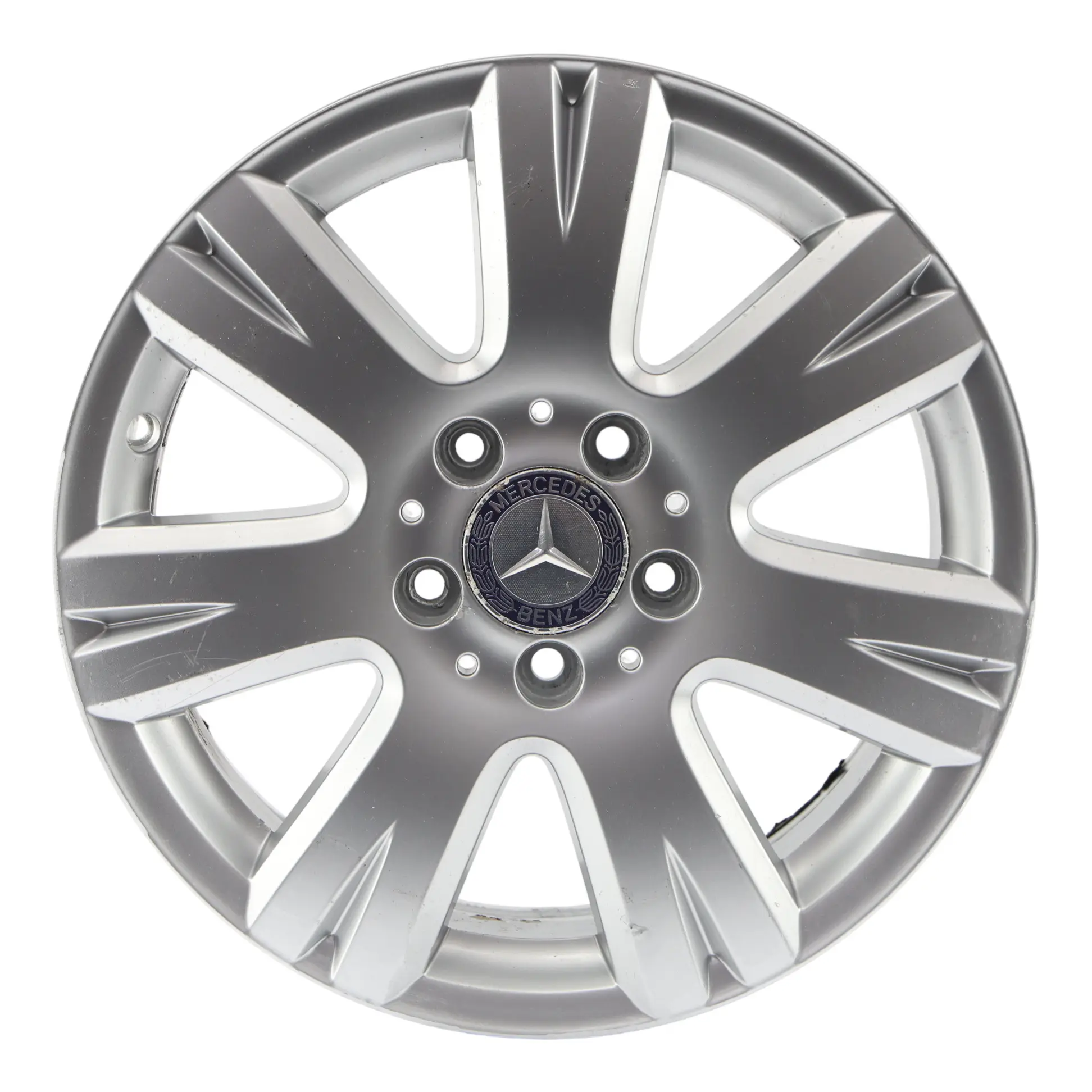 Mercedes W204 Silver Wheel Alloy Rim 16" 7J ET:43 7 Hole Disc A2044012602