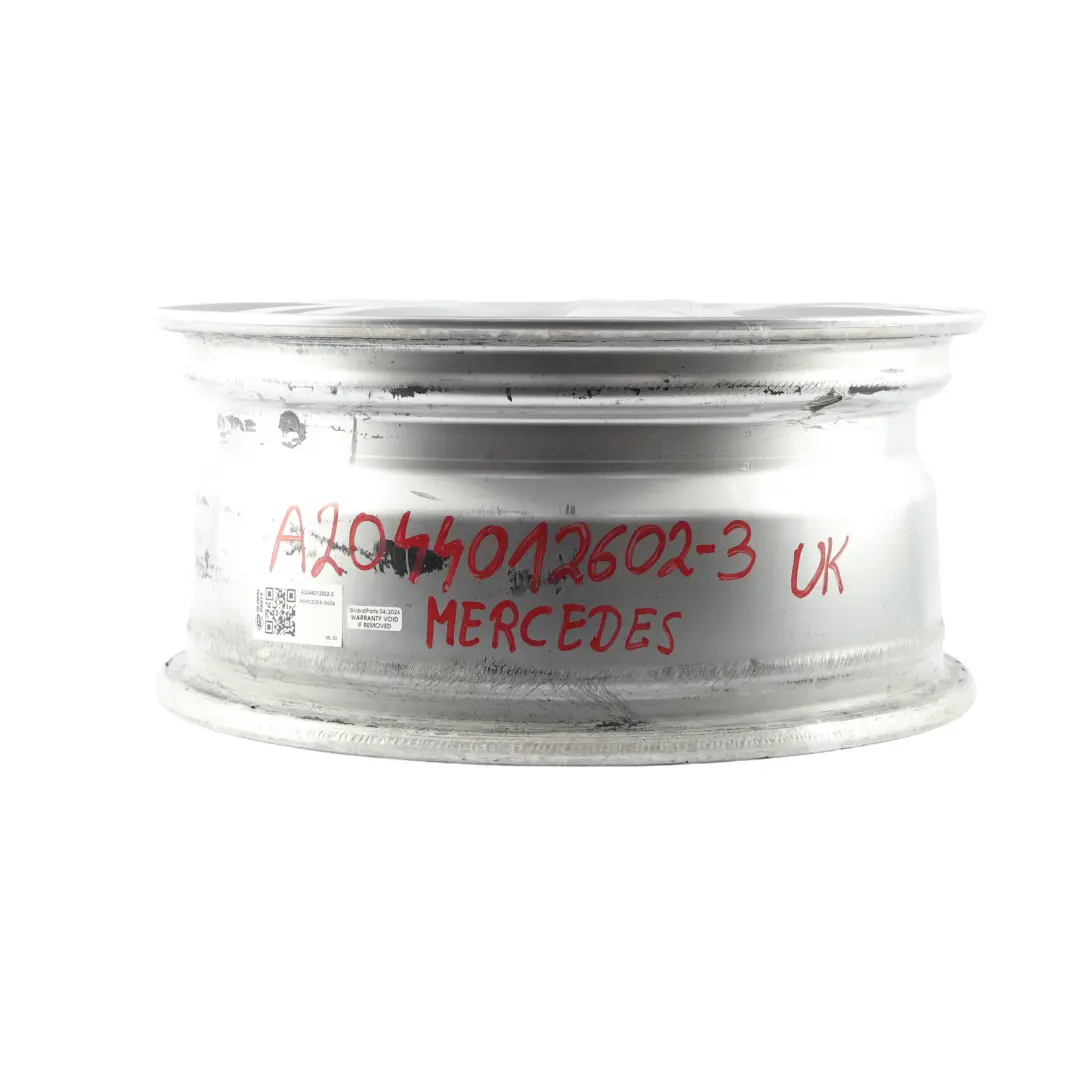 Alloy Rim 16" 7J ET:43 7 Hole Disc to Mercedes W204 Silver Wheel with Part number A2044012602 Mercedes W204 Silver Wheel Alloy Rim 16" 7J ET:43 7 Hole Disc - SKU A2044012602-3 - Part number A2044012602