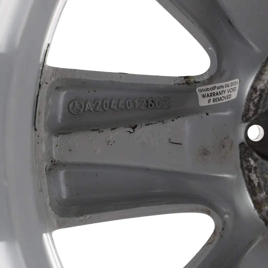 Alloy Rim 16" 7J ET:43 7 Hole Disc to Mercedes W204 Silver Wheel with Part number A2044012602 Mercedes W204 Silver Wheel Alloy Rim 16" 7J ET:43 7 Hole Disc - SKU A2044012602-3 - Part number A2044012602