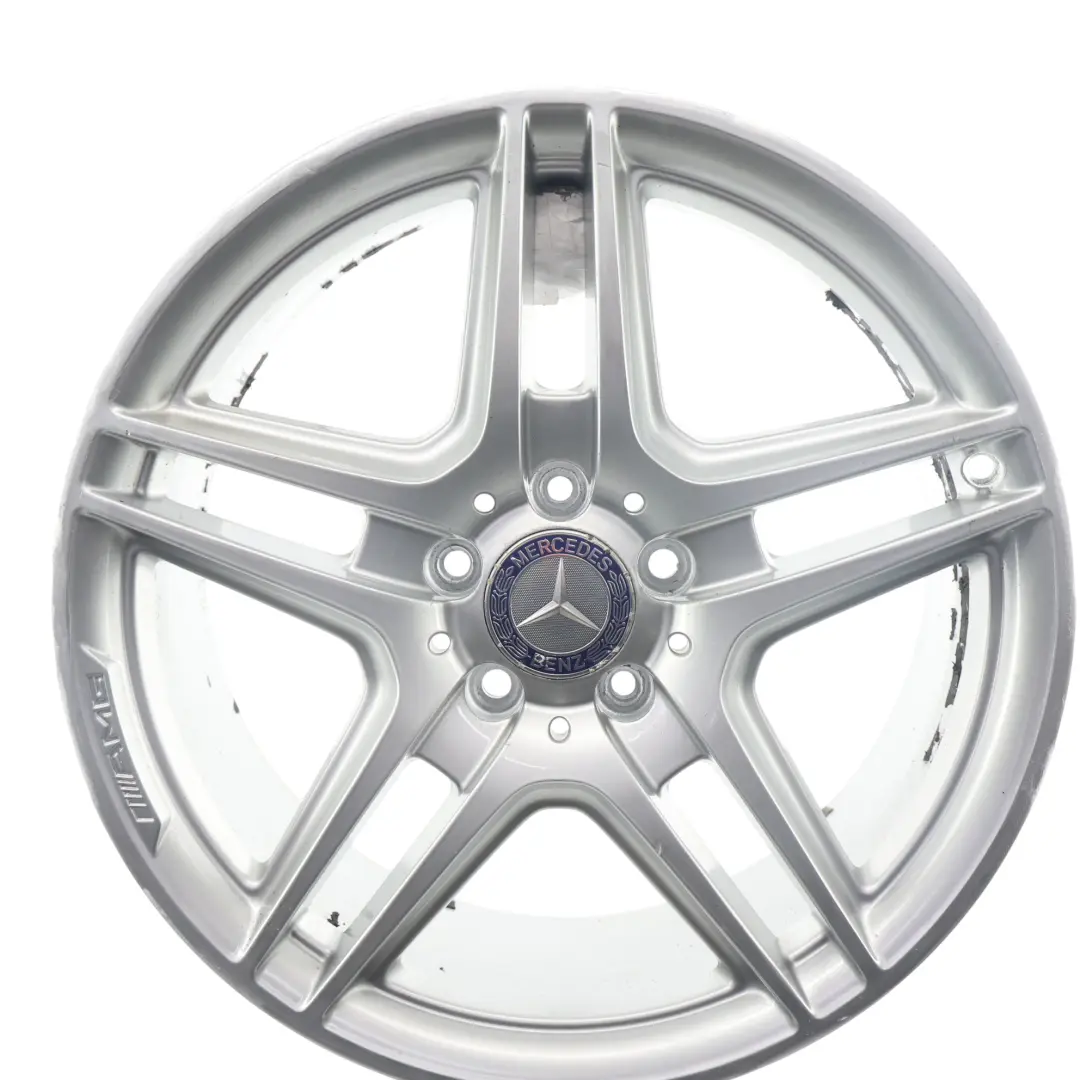 Front Silver Wheel Alloy Rim 18" ET:50 8J to Mercedes W204 AMG with Part number A2044014102 Mercedes W204 AMG Front Silver Wheel Alloy Rim 18" ET:50 8J - SKU A2044014102-3 - Part number A2044014102