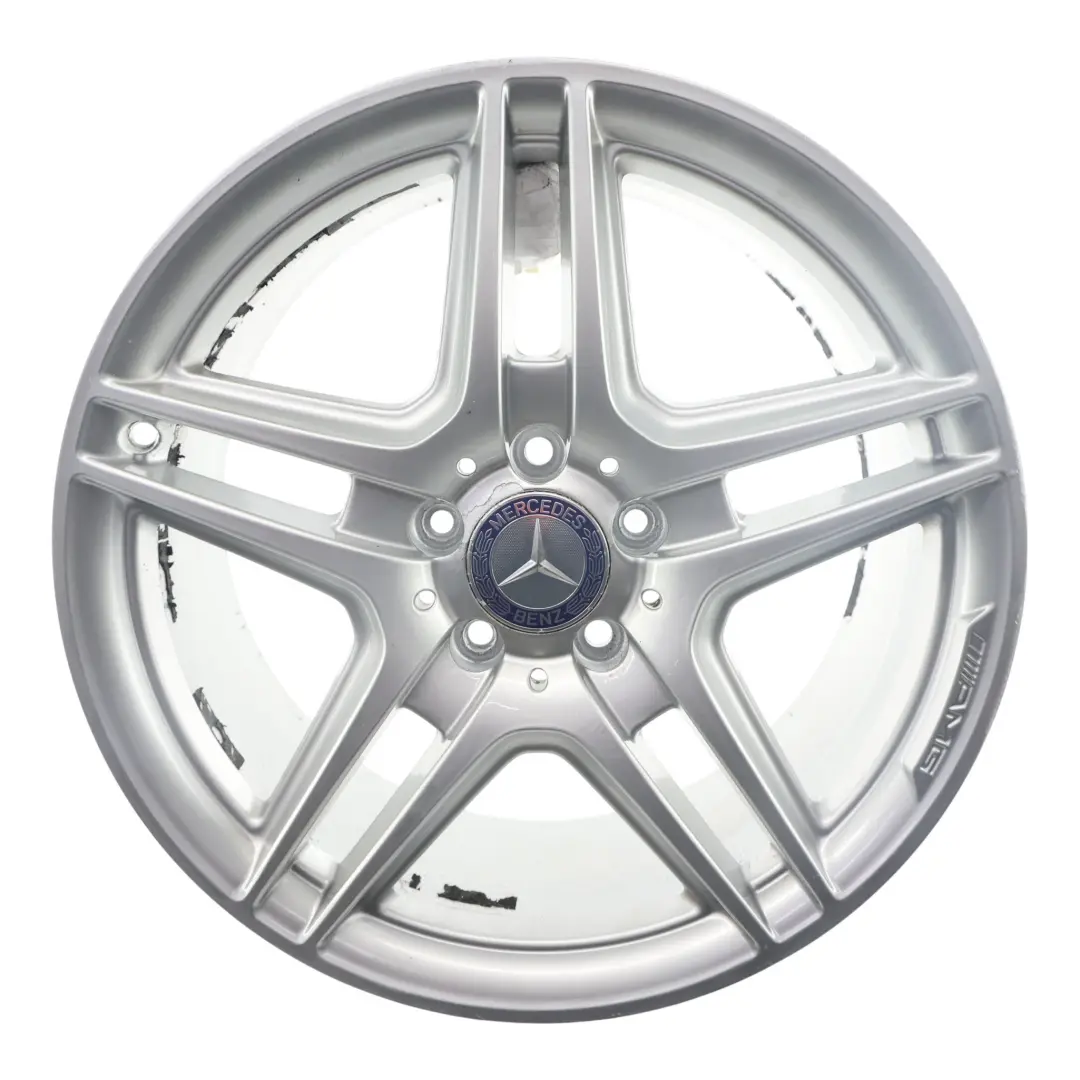 Mercedes W204 AMG Rear Silver Alloy Wheel Rim 18" 8,5J ET:54 - SKU A2044014202-1 - Part number A2044014202