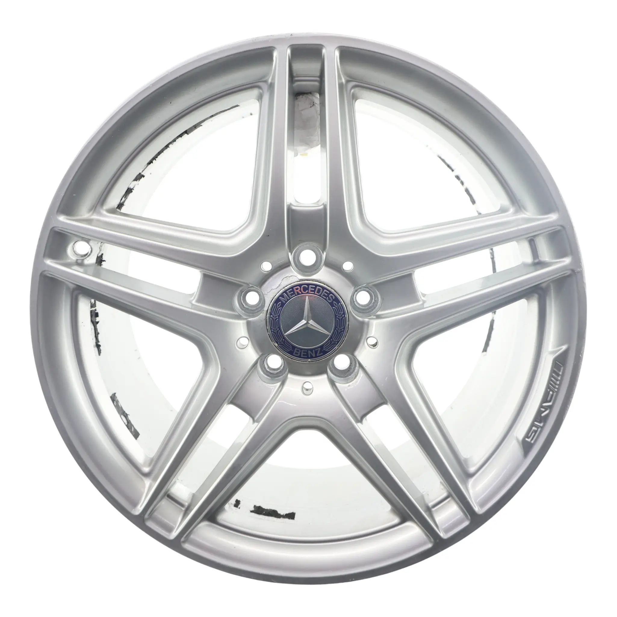 Llanta de aleación plateada trasera Mercedes W204 AMG 18" 8,5J ET:54 A2044014202