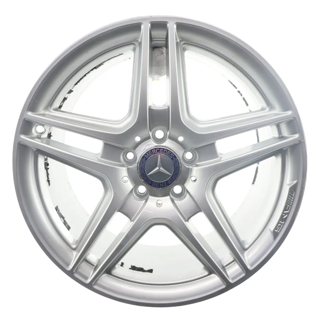 Llanta de aleación plateada trasera Mercedes W204 AMG 18" 8,5J ET:54 - SKU A2044014202-1 - Número de pieza A2044014202
