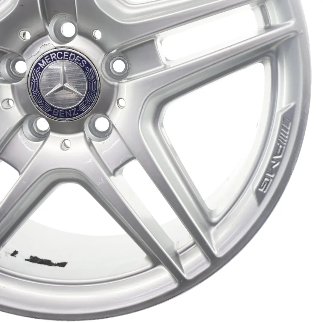  Llanta de aleación plateada trasera Mercedes W204 AMG 18" 8,5J ET:54 - SKU A2044014202-1 - Número de pieza A2044014202