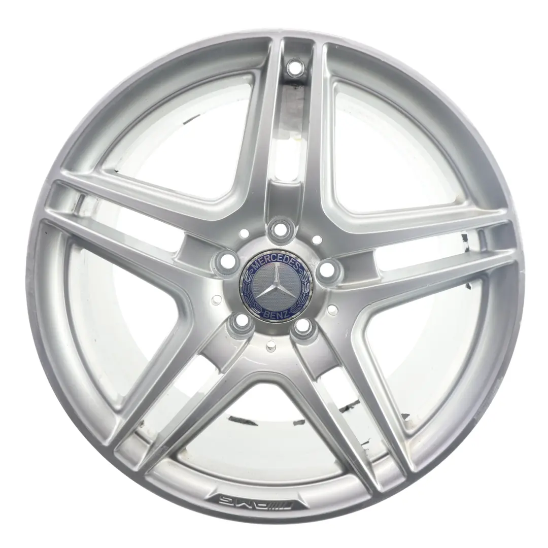 Mercedes W204 AMG Rear Silver Alloy Wheel Rim 18" 8,5J ET:54 - SKU A2044014202-4 - Part number A2044014202