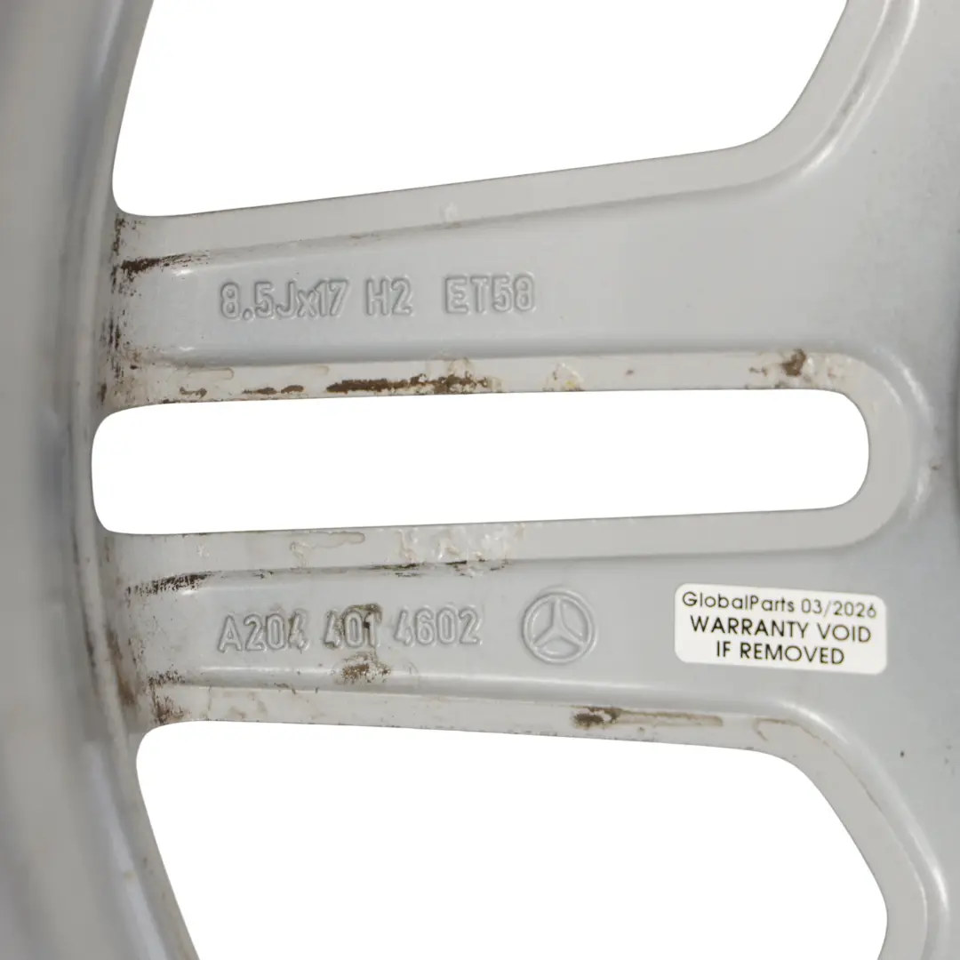 Mercedes W204 AMG 6 Double-Spoke Alloy Wheel Rim 17" ET:58 8,5J - SKU A2044014602-1 - Part number A2044014602