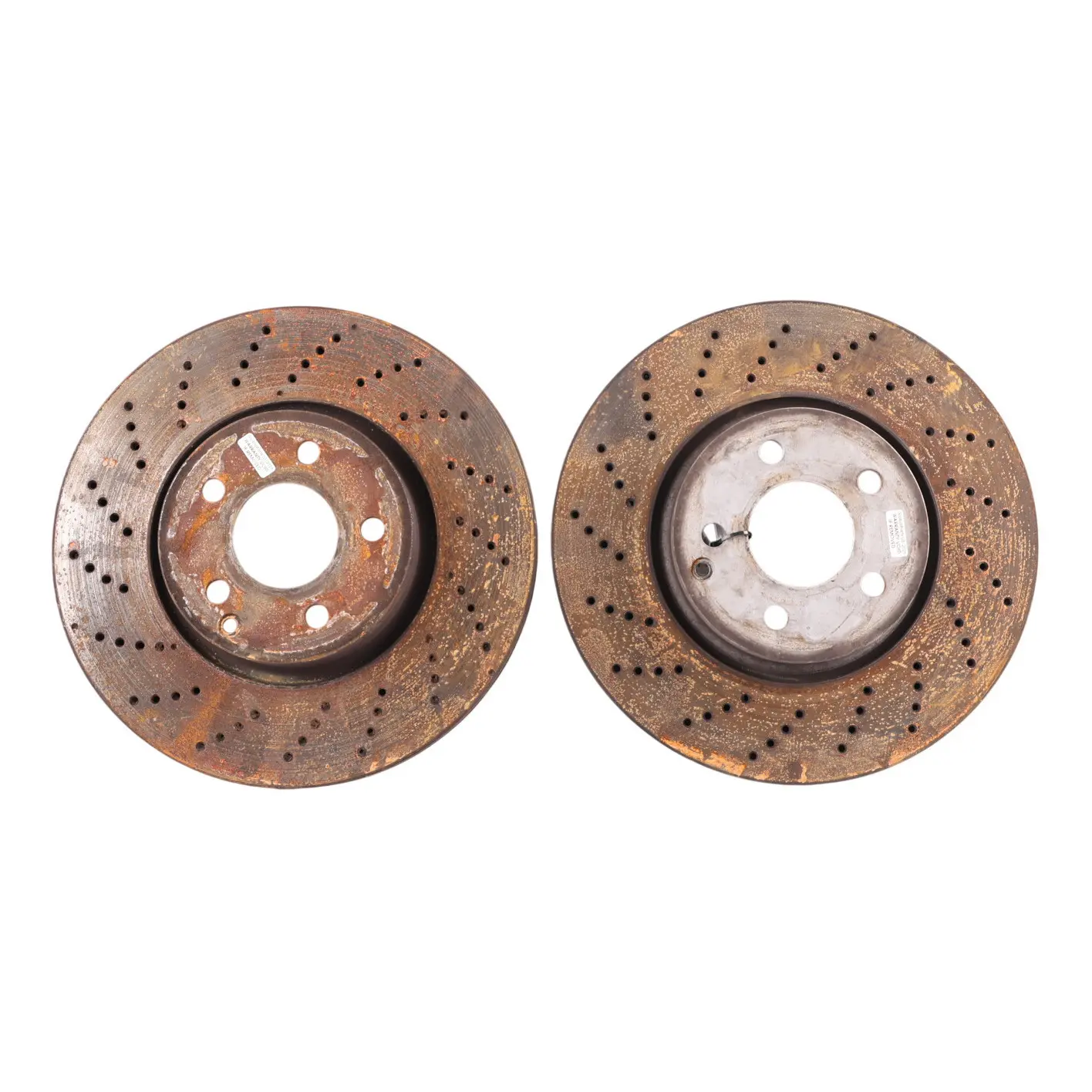 Mercedes W204 C207 W212 Discos Freno Delant Perforados Izq Der A2044211012