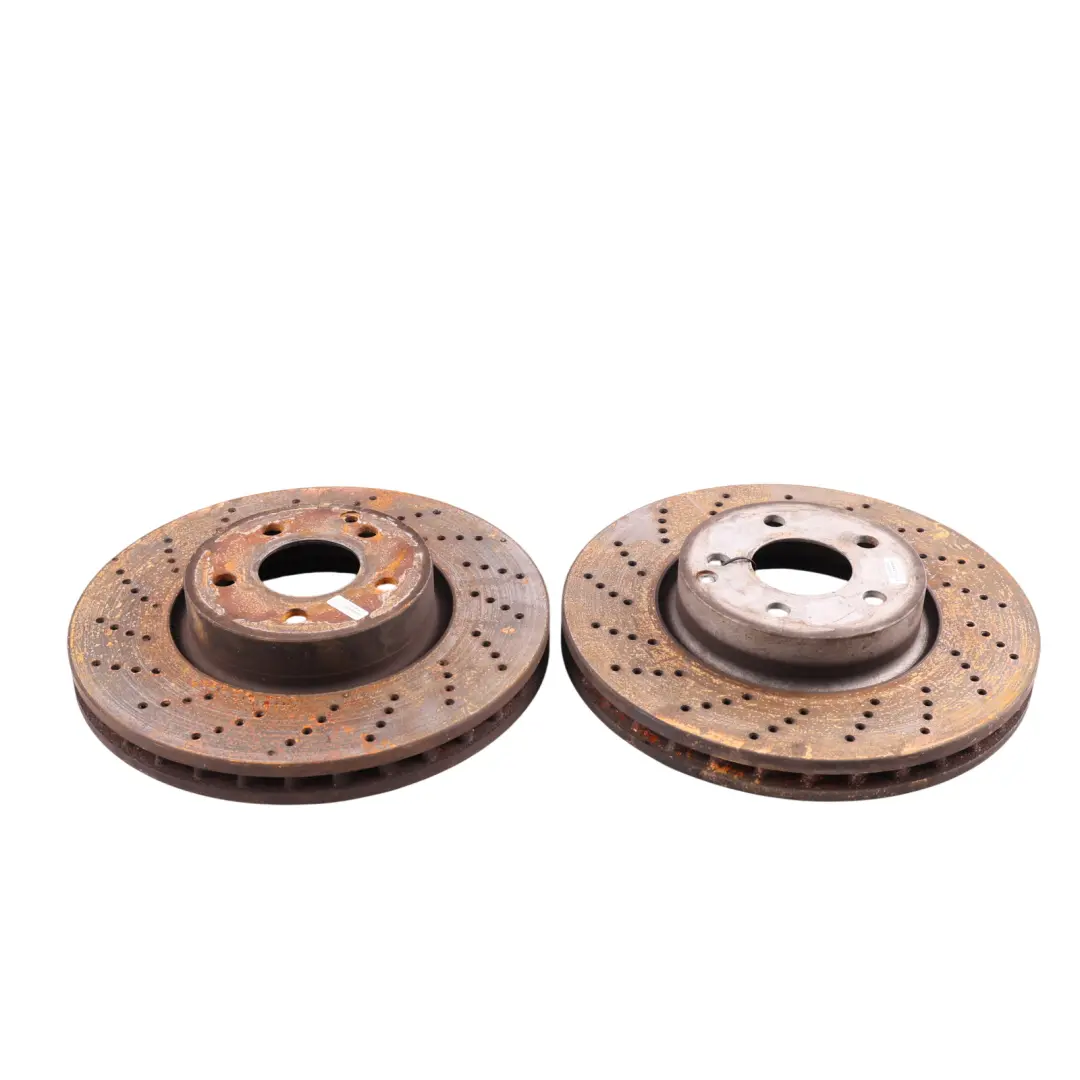 Front Brake Discs Drilled Left Right N/O/S to Mercedes W204 C207 W212 with Part number A2044211012 Mercedes W204 C207 W212 Front Brake Discs Drilled Left Right N/O/S - SKU A2044211012 - Part number A2044211012