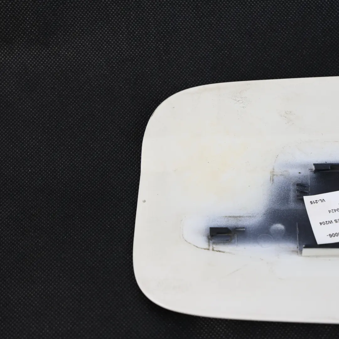 Mercedes W204 Fuel Filler Flap Cover Calcite White - 650 - SKU A2047570006-CW - Part number A2047570006