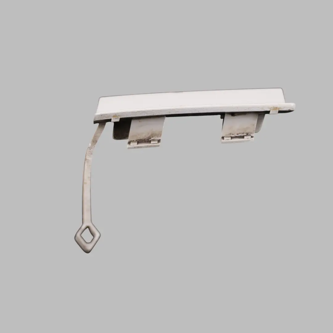 Bumper Tow Hook Cover Trim Calcite White - 650 to Mercedes W204 Rear with Part number A2048850226 Mercedes W204 Rear Bumper Tow Hook Cover Trim Calcite White - 650 - SKU A2048850226-CW - Part number A2048850226