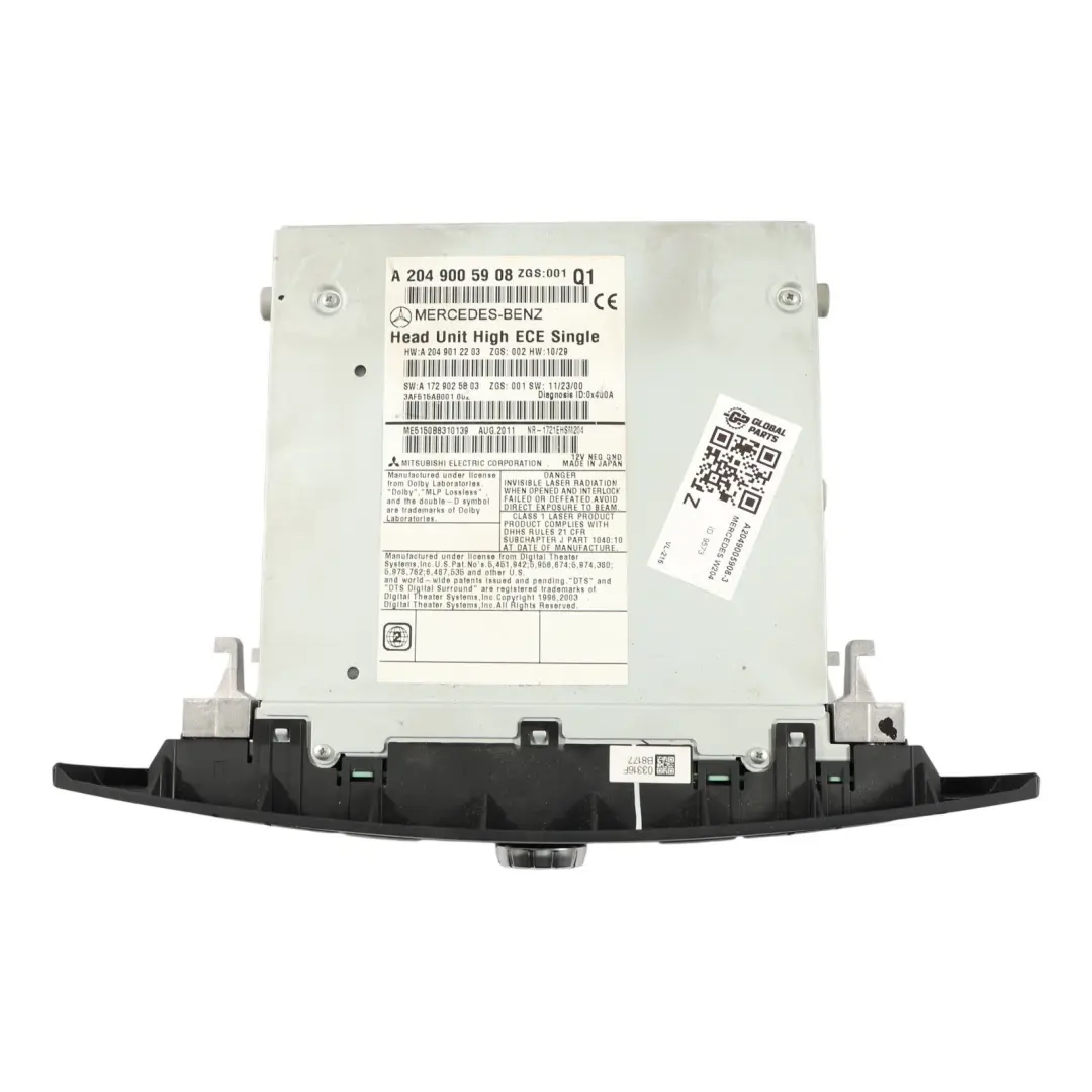 Mercedes W204 COMAND Navegación CD Radio Sat Nav Unidad - SKU A2049005908-3 - Número de pieza A2049005908