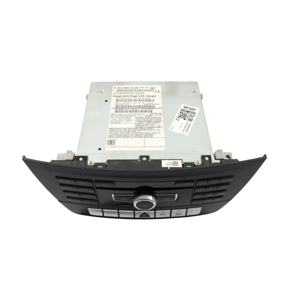 COMAND Radio Nawigacja Odtwarzacz CD do Mercedes W204 o numerze A2049005908 Mercedes W204 COMAND Radio Nawigacja Odtwarzacz CD - SKU A2049005908-3 - Numer Części A2049005908