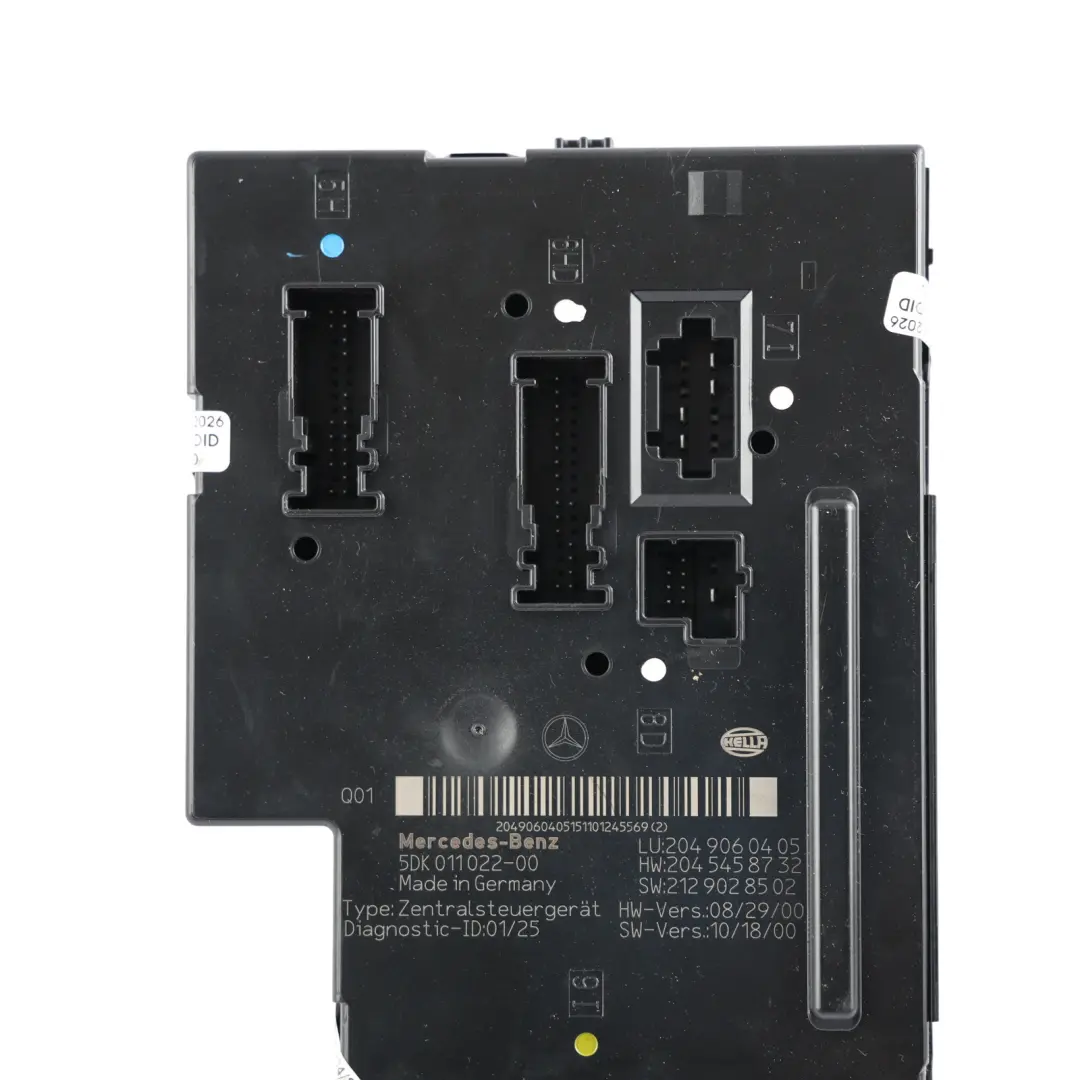 Front Fuse Relay Control Module Unit to Mercedes W204 with Part number A2049060405 Mercedes W204 Front Fuse Relay Control Module Unit - SKU A2049060405-1 - Part number A2049060405