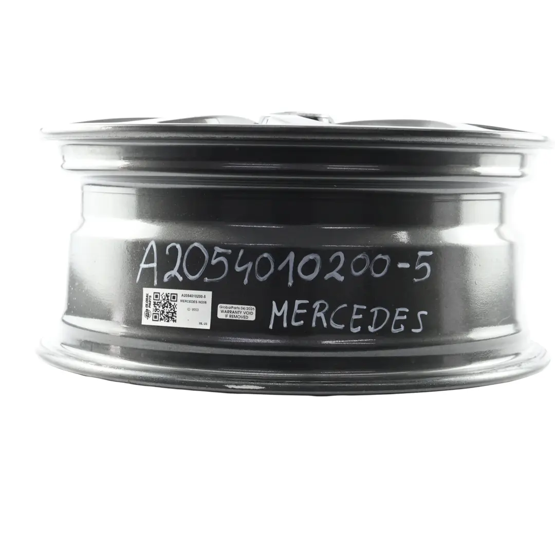 Rim Alloy 5-Double-Spoke 17" 7J ET48,5 to Mercedes W205 Wheel with Part number A2054010200 Mercedes W205 Wheel Rim Alloy 5-Double-Spoke 17" 7J ET48,5 - SKU A2054010200-5 - Part number A2054010200