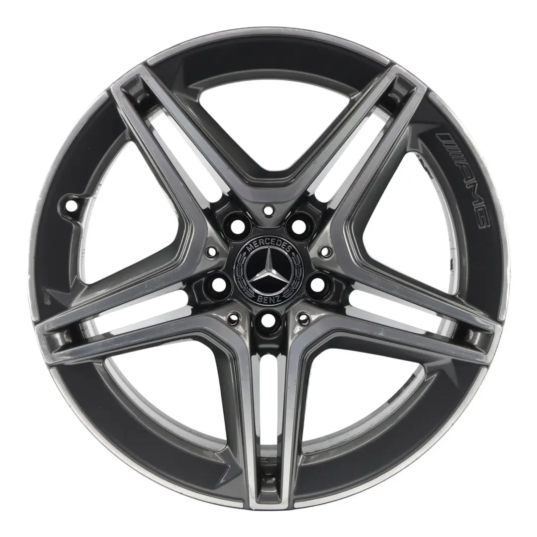 Alloy Wheel Rim AMG 18" ET:44 7.5J 5 Double Spoke to Mercedes W205 with Part number A2054019500 Mercedes W205 Alloy Wheel Rim AMG 18" ET:44 7.5J 5 Double Spoke - SKU A2054019500-4 - Part number A2054019500