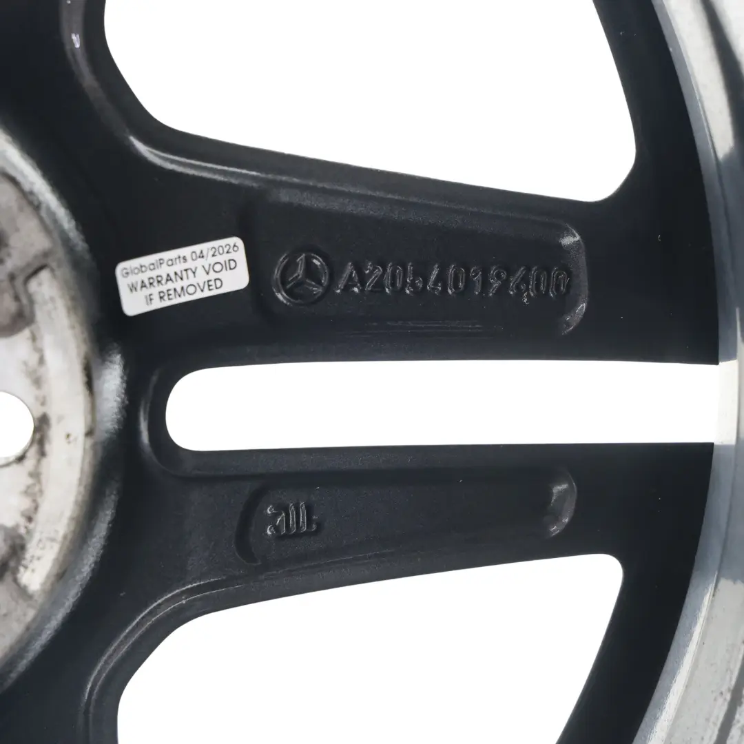 Mercedes W205 Rear Alloy Wheel Rim AMG 18" ET:49 8,5J 5 Double Spoke - SKU A2054019600-2 - Part number A2054019600