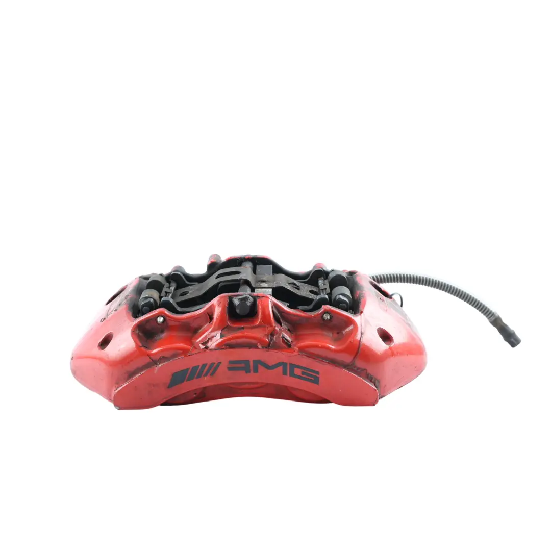 Brake Caliper Front Left N/S Brembo Red to Mercedes W205 AMG with Part number A2054216998 Mercedes W205 AMG Brake Caliper Front Left N/S Brembo Red - SKU A2054216998 - Part number A2054216998
