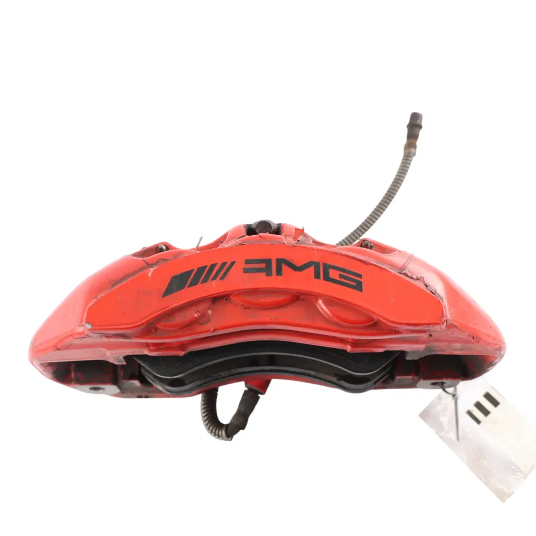 Brake Caliper Front Left N/S Brembo Red to Mercedes W205 AMG with Part number A2054216998 Mercedes W205 AMG Brake Caliper Front Left N/S Brembo Red - SKU A2054216998 - Part number A2054216998