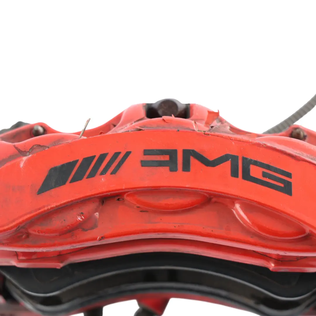 Mercedes W205 AMG Brake Caliper Front Left N/S Brembo Red - SKU A2054216998 - Part number A2054216998