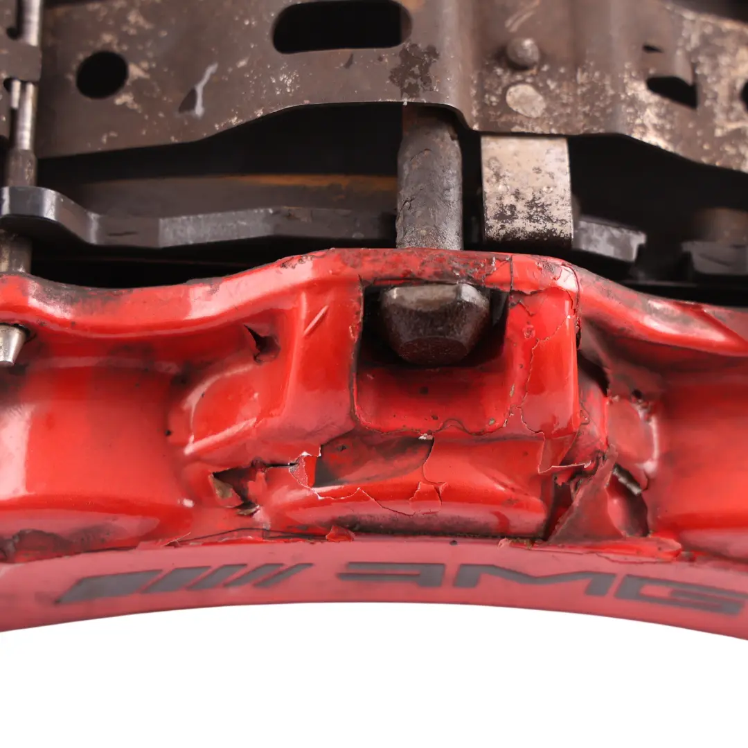 Brake Caliper Front Left N/S Brembo Red to Mercedes W205 AMG with Part number A2054216998 Mercedes W205 AMG Brake Caliper Front Left N/S Brembo Red - SKU A2054216998 - Part number A2054216998