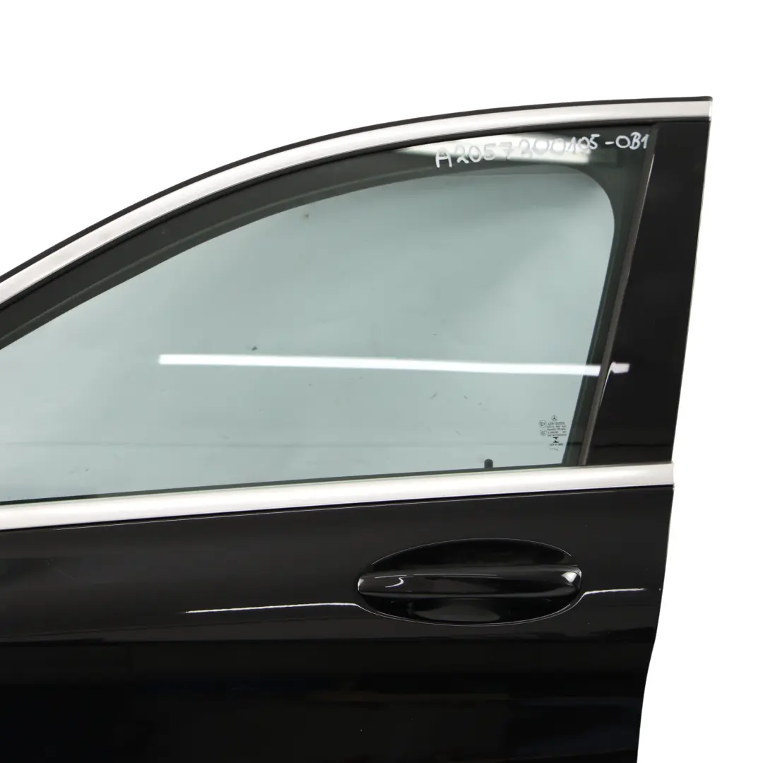 Mercedes W205 Door Front Left N/S Obsidian Black Metallic - 197 - SKU A2057200105-OB1 - Part number A2057200105