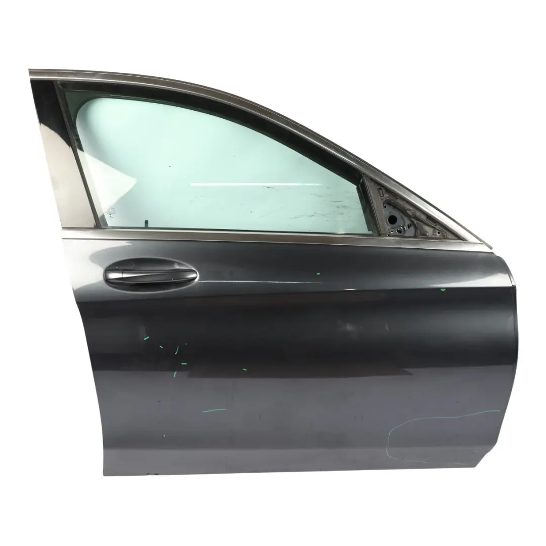 Mercedes W205 Door Front Right O/S Tenorite Grey Metallic - 755 - SKU A2057200205-TNG1 - Part number A2057200205