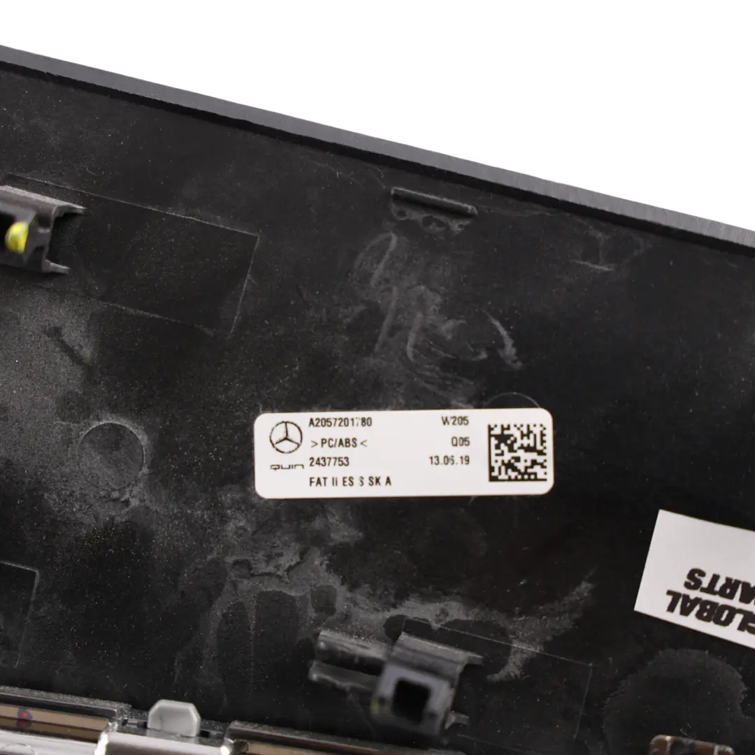 Door Speaker Trim Strip Front Left N/S Black Wood to Mercedes W205 C253 with Part number A2057201780 Mercedes W205 C253 Door Speaker Trim Strip Front Left N/S Black Wood - SKU A2057201780 - Part number A2057201780