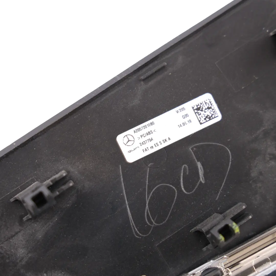 Door Card Trim Strip Speaker Cover Front Right O/S Black Wood to Mercedes W205 C253 with Part number A2057201880 Mercedes W205 C253 Door Card Trim Strip Speaker Cover Front Right O/S Black Wood - SKU A2057201880 - Part number A2057201880