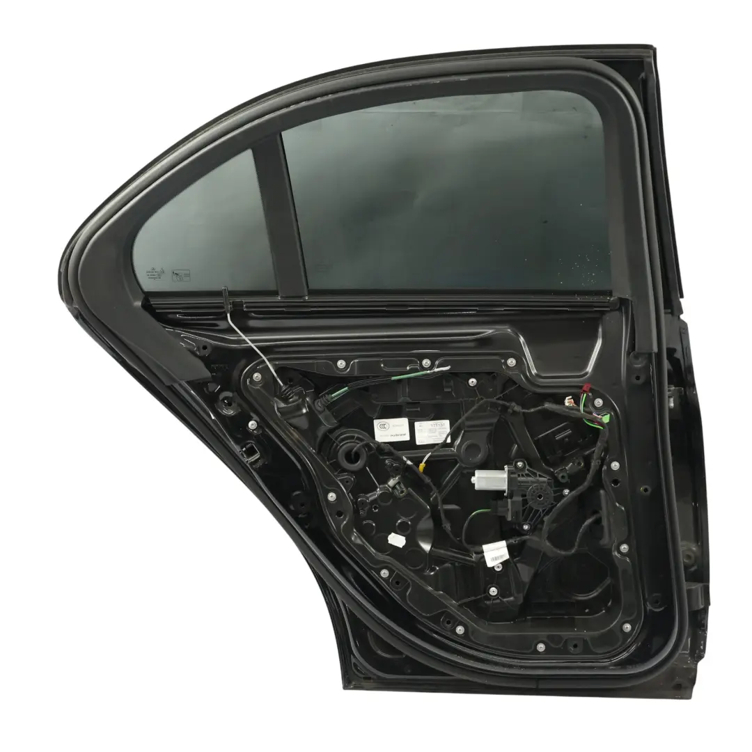 Mercedes W205 Door Rear Left N/S Obsidian Black Metallic - 197 - SKU A2057300105-OB - Part number A2057300105